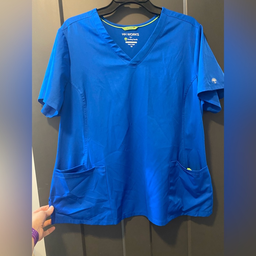 HH Works Blue Scrub Top